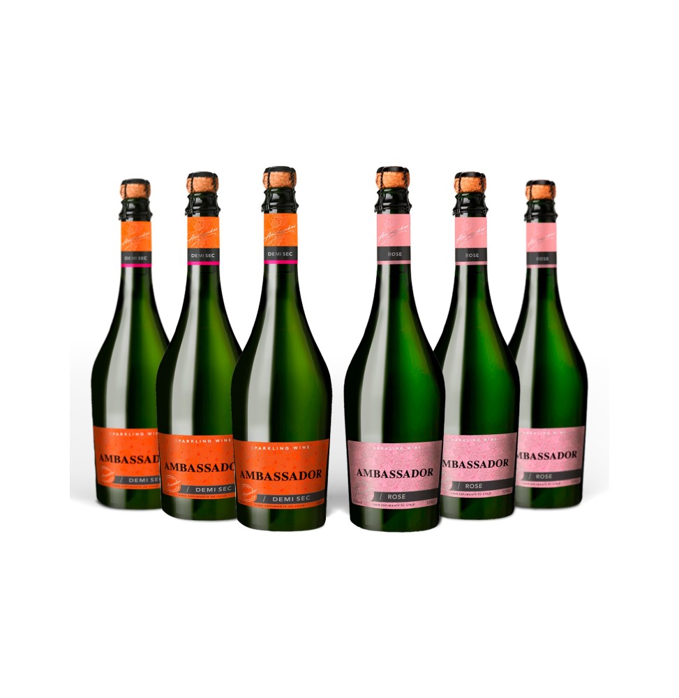 Pack Espumantes Ambassador Demi Sec - Rosé